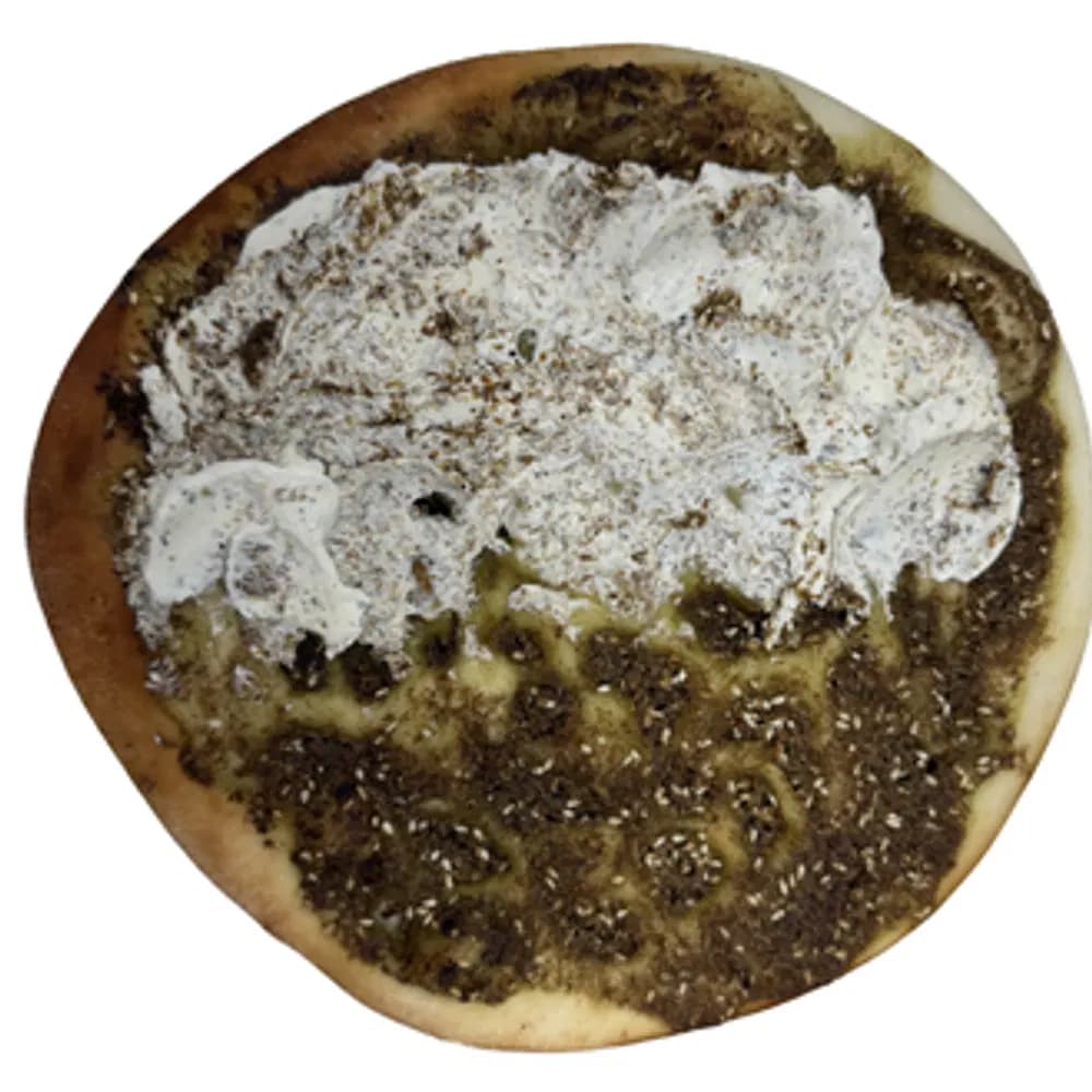 Zaatar and Pressed Yogurt (Lebneh)